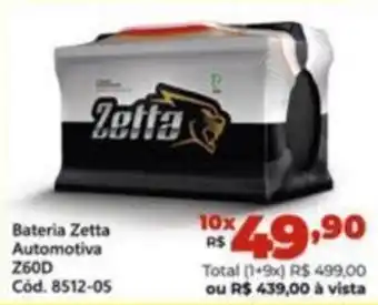 Bateria Zetta Automativa