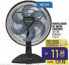 Mercantil Rodrigues Ventilador de mesa cadence oferta