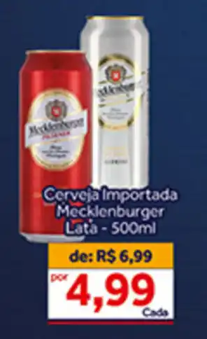 Shibata Supermercados Cerveja Importada Mecklenburger lata 500ml oferta
