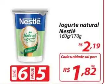 Nacional Iogurte Natural Nestle 160g/170g oferta