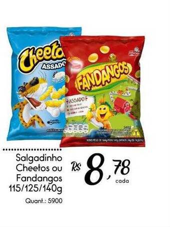 Giassi Supermercados Salgadinho cheetos ou fandangos oferta