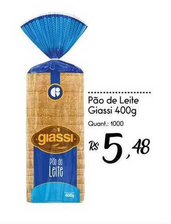Giassi Supermercados Pão de leite giassi oferta