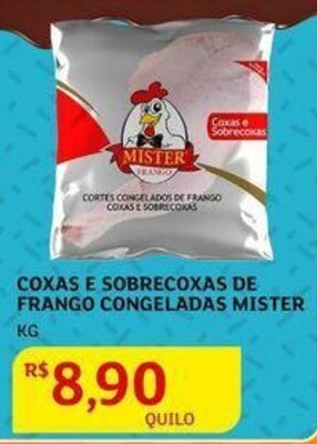 Assaí Atacadista Coxas e Sobrecoxas de Frango Congeladas Mister 1kg oferta