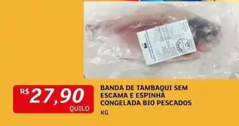 Assaí Atacadista Banda de Tambaqui sem Escama e Espinha Congelada Bio Pescados 1kg oferta