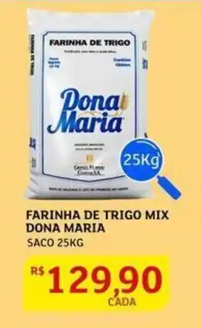 Assaí Atacadista Farinha de Trigo Mix Dona Maria 25kg oferta