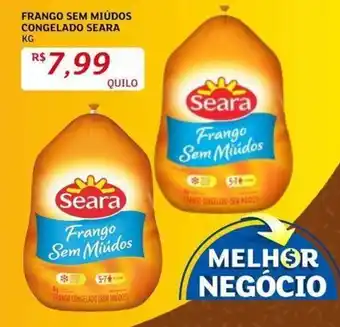 Assaí Atacadista Frango sem Miúdos Congelado Seara 1kg oferta