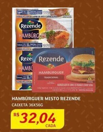 Assaí Atacadista Hambúrguer misto Rezende 36x56g oferta