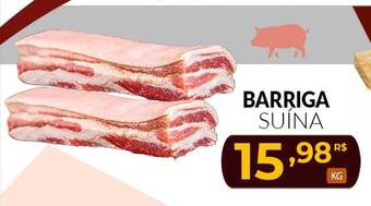 Mercadão Atacadista Barriga suína oferta
