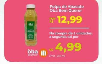 Polpa de abacate oba bem querer