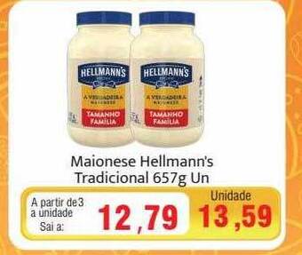 Spani Atacadista Maionese hellmann's tradicional oferta