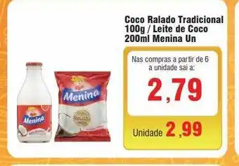 Spani Atacadista Coco ralado tradicional leite de coco menina oferta
