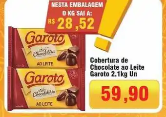 Spani Atacadista Cobertura de chocolate ao leite garoto oferta