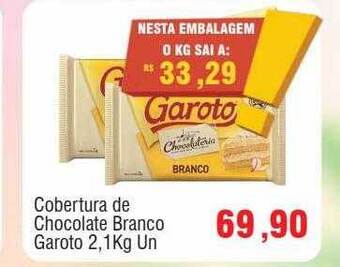 Spani Atacadista Cobertura de chocolate branco garoto oferta