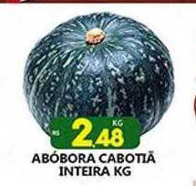 Supermercado Porecatu Abóbora cabotiã inteira kg oferta