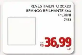 Revestimento 20x20 branco brilhante 560 pierini