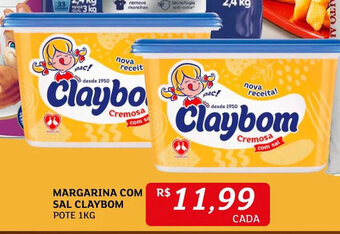 Assaí Atacadista Margarina com sal Claybom 1kg oferta
