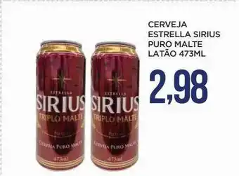 Apoio Mineiro Cerveja estrella sirius puro malte oferta