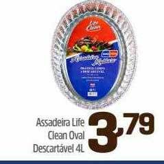 Arena Atacado Assadeira life clean oval descartável oferta