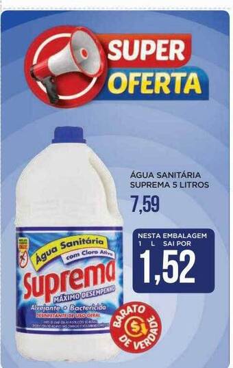 Apoio Mineiro Água sanitária suprema oferta