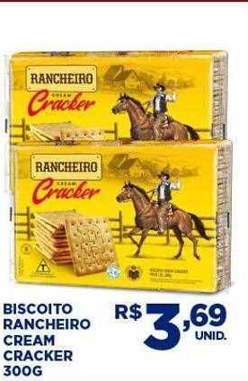 Biscoito rancheiro cream cracker