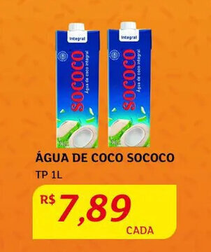 Assaí Atacadista Água de Coco Sococo 1L oferta