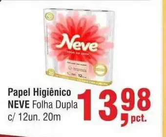 Papel higiênico neve folha dupla