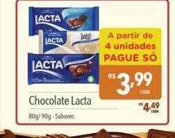 Supermercados Condor Chocolate lacta oferta