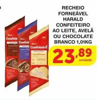 Roldão Recheio forneável harald confeiteiro confeiteiro ao leite, avelã ou chocolate branco oferta