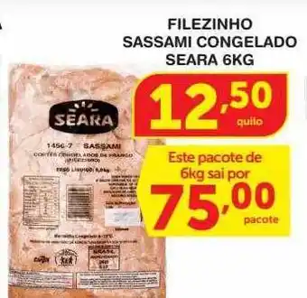Roldão Filezinho sassami congelado seara oferta