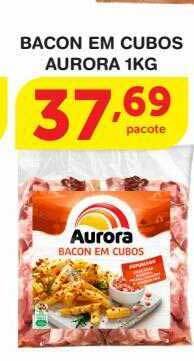 Bacon em cubos aurora