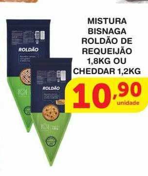Mistura bisnaga roldão de requeijão ou cheddar