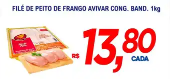 Supermercados BH Filé de peito de frango avivar cong band oferta