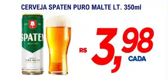 Supermercados BH Cerveja spaten puro malte oferta