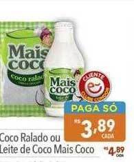 Supermercados Condor Coco ralado ou leite de coco mais coco oferta