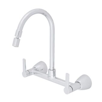 Leroy Merlin Torneira misturador para parede de cozinha bica alta cromada gali docol oferta