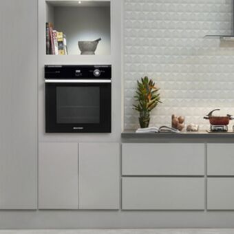 Leroy Merlin Forno de embutir 78l a gás brastemp oferta