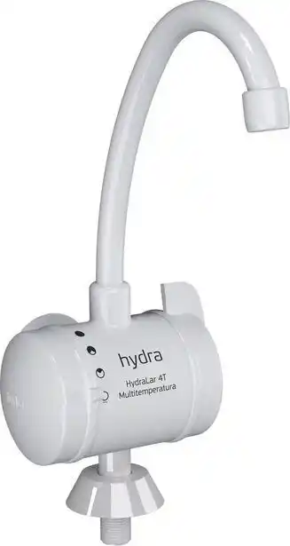 Torneira elétrica hydra hydralar para mesa 4 temperaturas 5500w branca