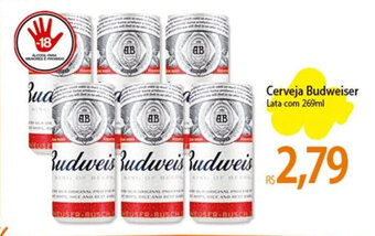 Atacadão Cerveja Budweiser 269ml oferta