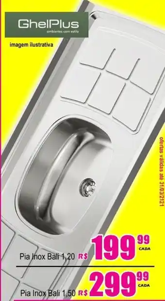 Ghel PLus Pia Inox Bali 1,20