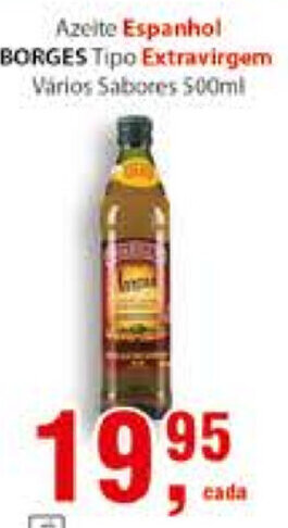Supermercados Mundial Azeite Espanhol Borges 500ml oferta
