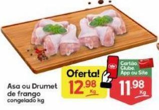 Supermercados Princesa Asa ou drumet de frango congelado kg oferta