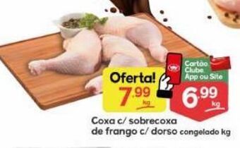 Supermercados Princesa Coxa c/ sobrecoxa de frango c/ dorso congelado kg oferta