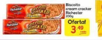 Supermercados Princesa Biscoito cream cracker richester 200g oferta