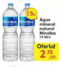 Água mineral natural minalba 1,5 litro