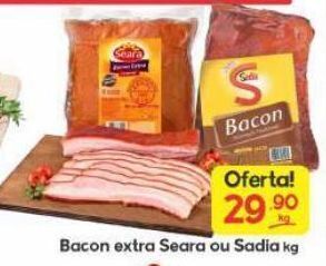 Supermercados Princesa Bacon extra seara ou sadia kg oferta