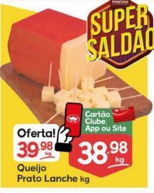Supermercados Princesa Queijo prato lanche kg oferta