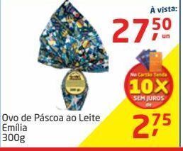 Ovo de páscoa ao leite emília 300g