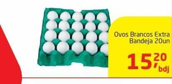 Tenda Atacado Ovos brancos extra bandeja 20un oferta