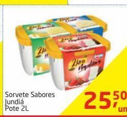 Tenda Atacado Sorvete sabores jundiá oferta