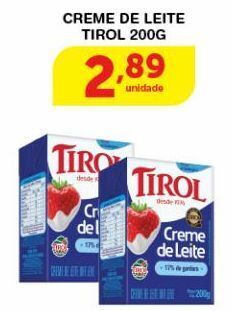 Roldão Creme de leite tirol 200g oferta